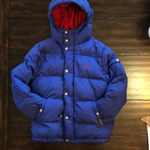 Little Boys Feather Down Puffer Coat size 8